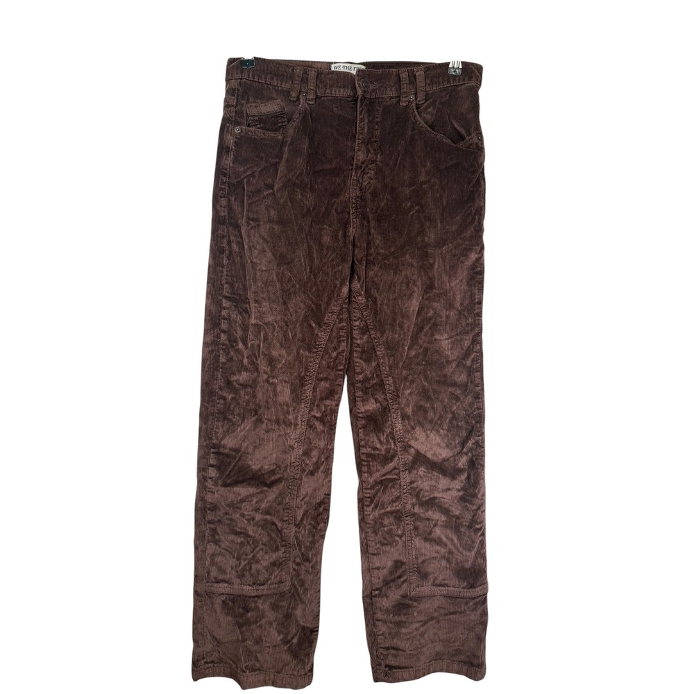 We The Free Brown Corduroy Straight Leg Seamed Pants Size 29